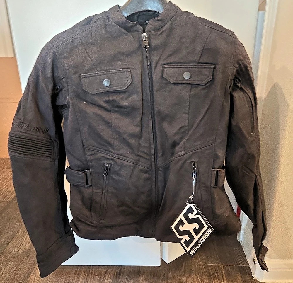 Speed and Strength Hammer Down Textile Jacket Men's Black Motorcycle Jacket